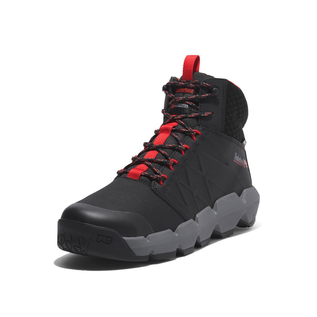 Morphix 6 Inch Composite Toe Waterproof Work Boot Black