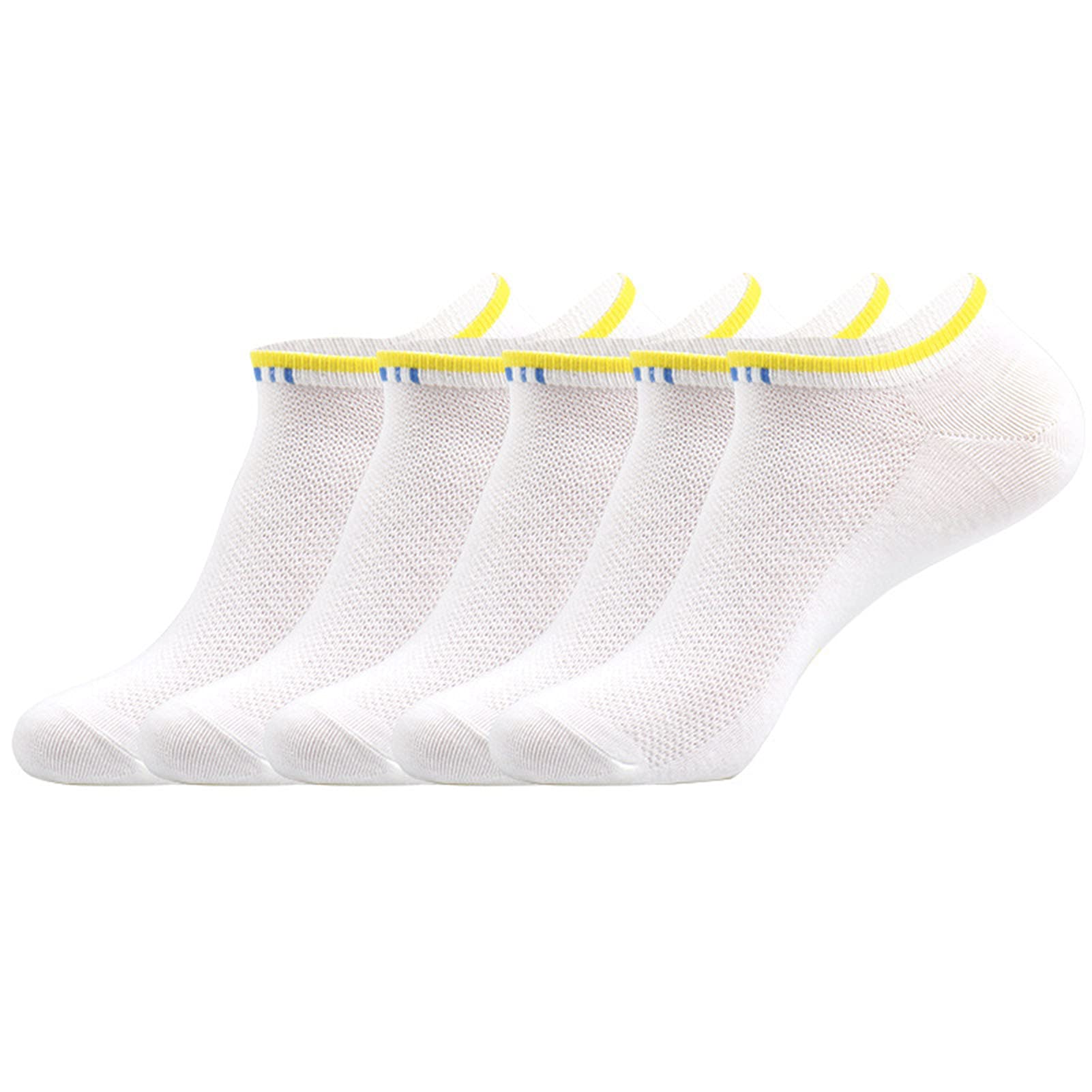 MEIFXIH 5-Pack Breathable Athletic Ankle Socks for Men & Women - Moisture-Wicking Running & Sports Socks with Cushioned Sole - Perfect for Gym, Jogging, and Daily Wear