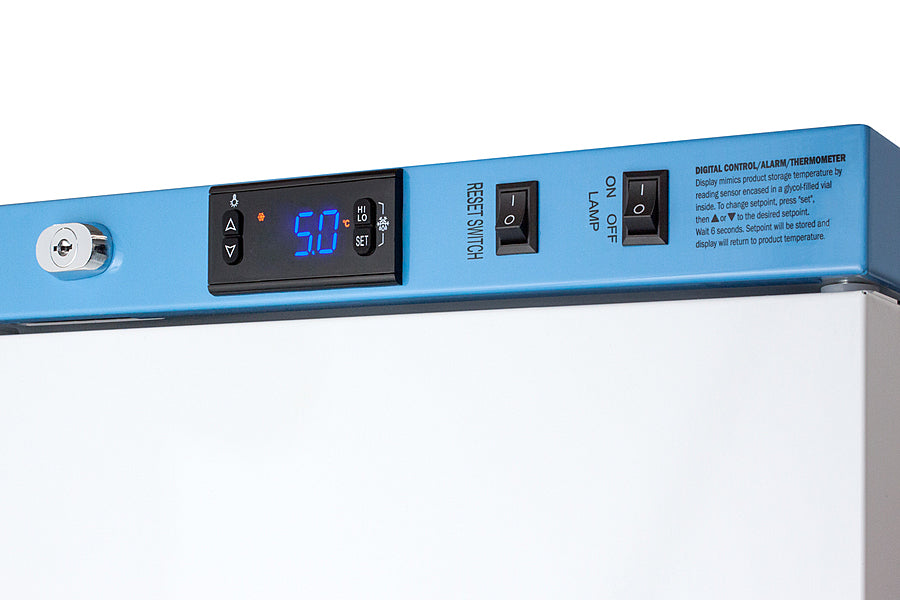 Accucold 6 Cu.Ft. ADA Compliant Vaccine Refrigerator with Digital Temperature Control - Perfect for Medical Clinics, Pharmacies, and Laboratory Storage