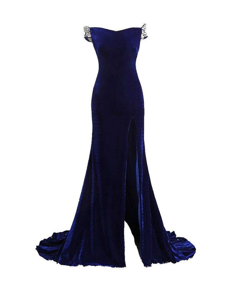 Elegant Sexy Front Slit Mermaid Evening Gown with Open Back - Formal Prom Dress for Women | Perfect for Weddings, Parties & Special Occasions