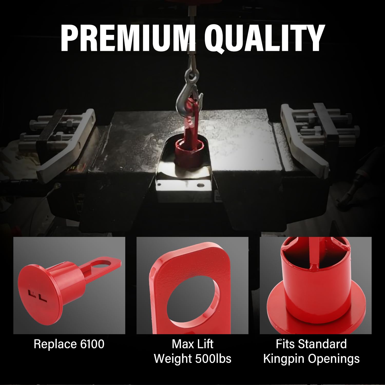 5th Wheel Lifting Bracket - Heavy Duty Trailer Hitch Replacement Hook #6100 - Perfect for RV, Camper & Truck Towing Accessories
