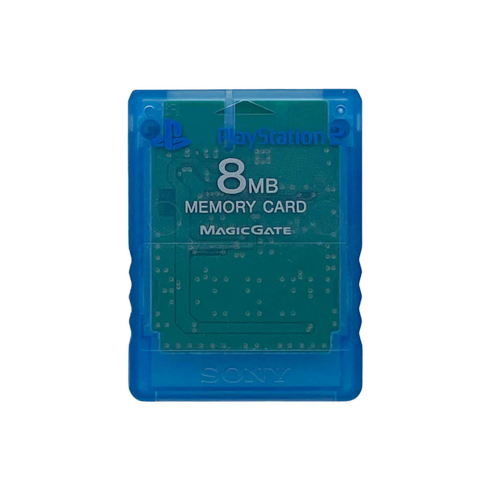 Original PlayStation 2 8MB Memory Card (PS2) - Blue - Save Game Data for PS2 Consoles - Perfect for Gaming, Backups & Storage