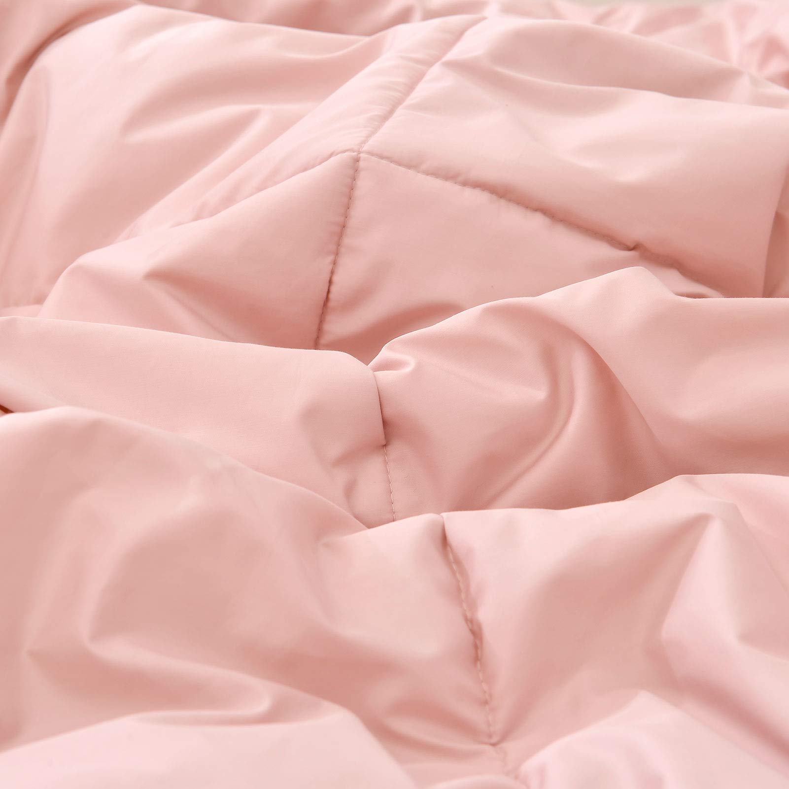 Luxury 100% Silk Filled Comforter with Cotton Shell - King Size Pink Silk Duvet for Winter - Breathable & Washable Silk Quilt for Bedroom, Hotel, and Gift Giving