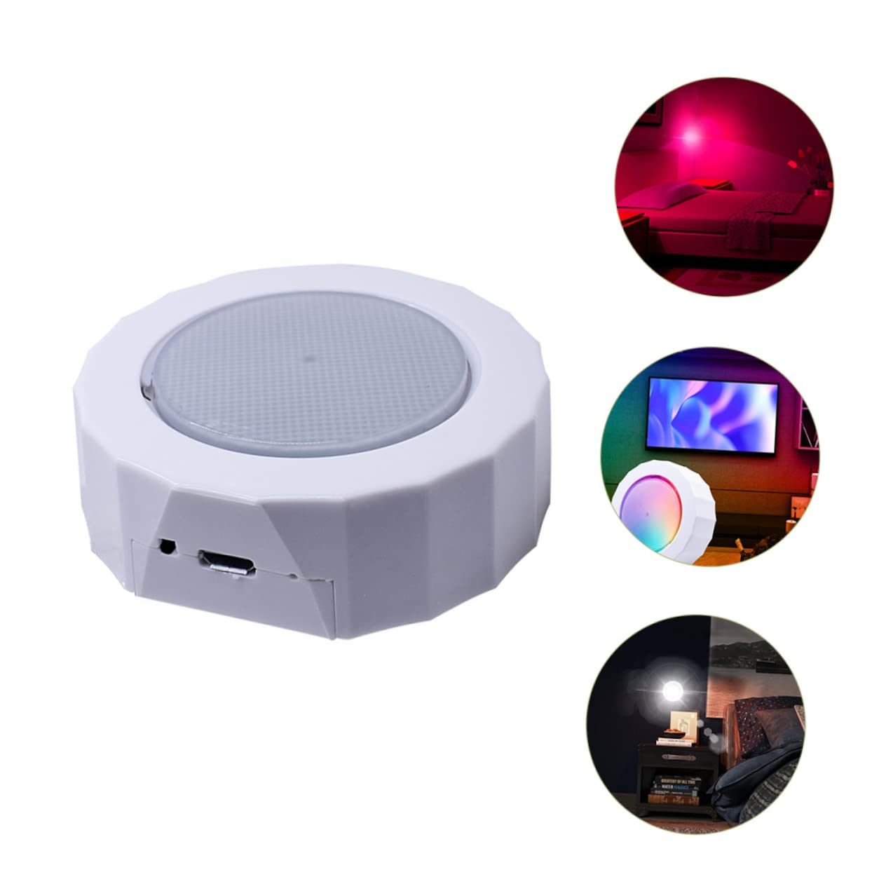 Garneck Cordless LED Night Light - 5 Pack Dimmable Nightlight for Bedroom, Nursery, Bathroom - Romantic Atmosphere Light for Couples, Kids, Home Decor