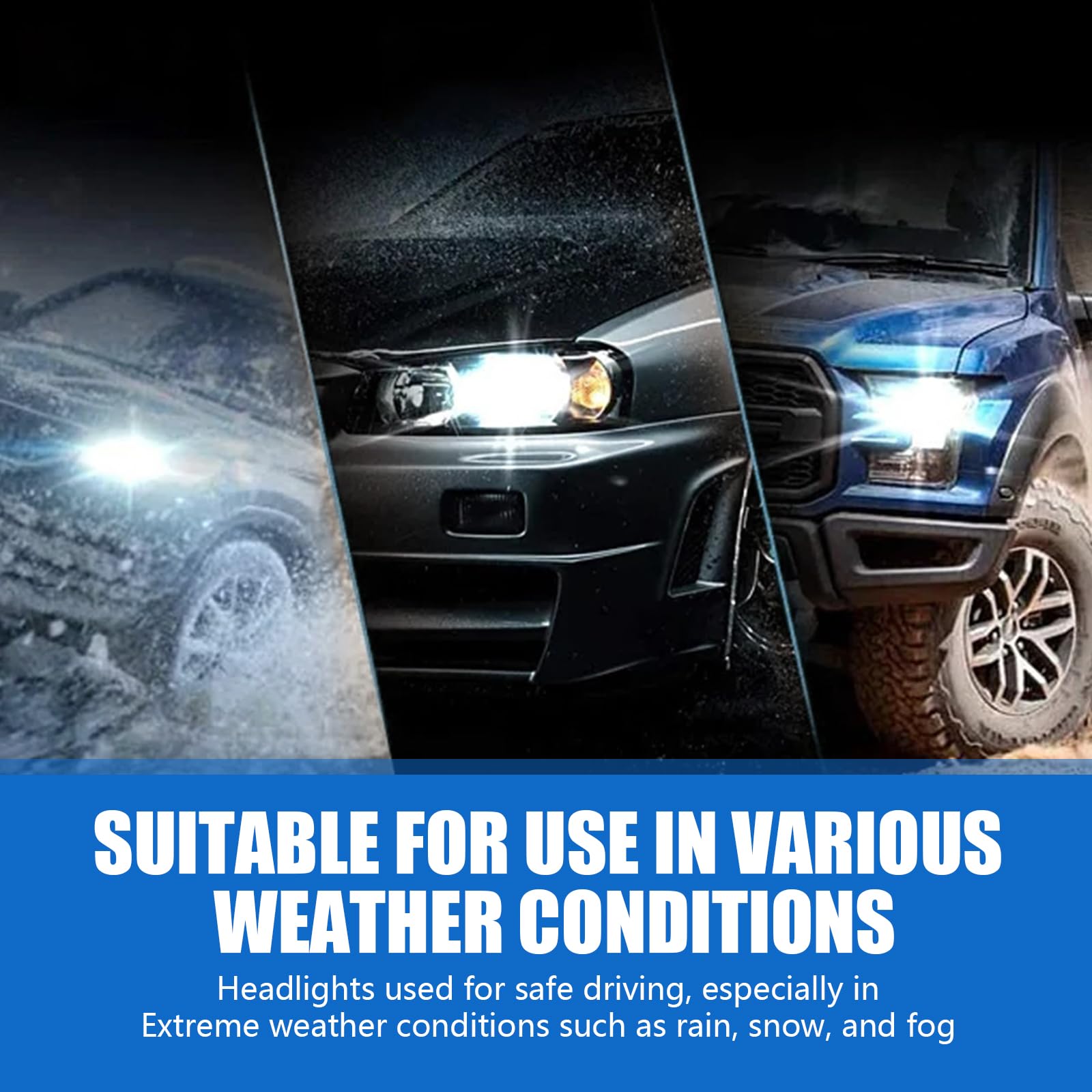 2-Pack 100W Super Bright White Halogen Fog Light Bulbs - H1 Quartz Driving Lights for Cars, Trucks & SUVs | Durable Replacement Bulbs for Enhanced Night Visibility & Safety