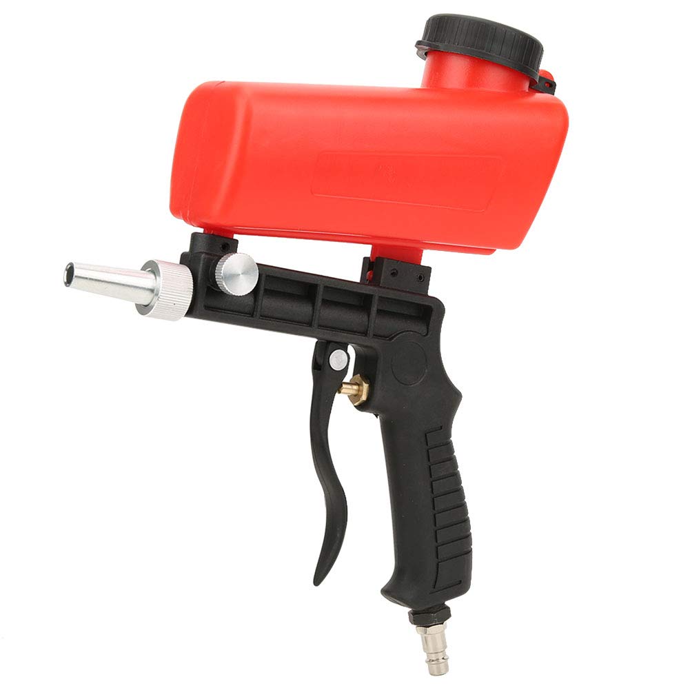 **Pneumatic Sandblasting Gun Kit - Mini Portable Handheld Sand Blaster with 1/4in Air Inlet for Metal, Wood & Auto Restoration - Ideal for DIY, Rust Removal & Surface Cleaning**