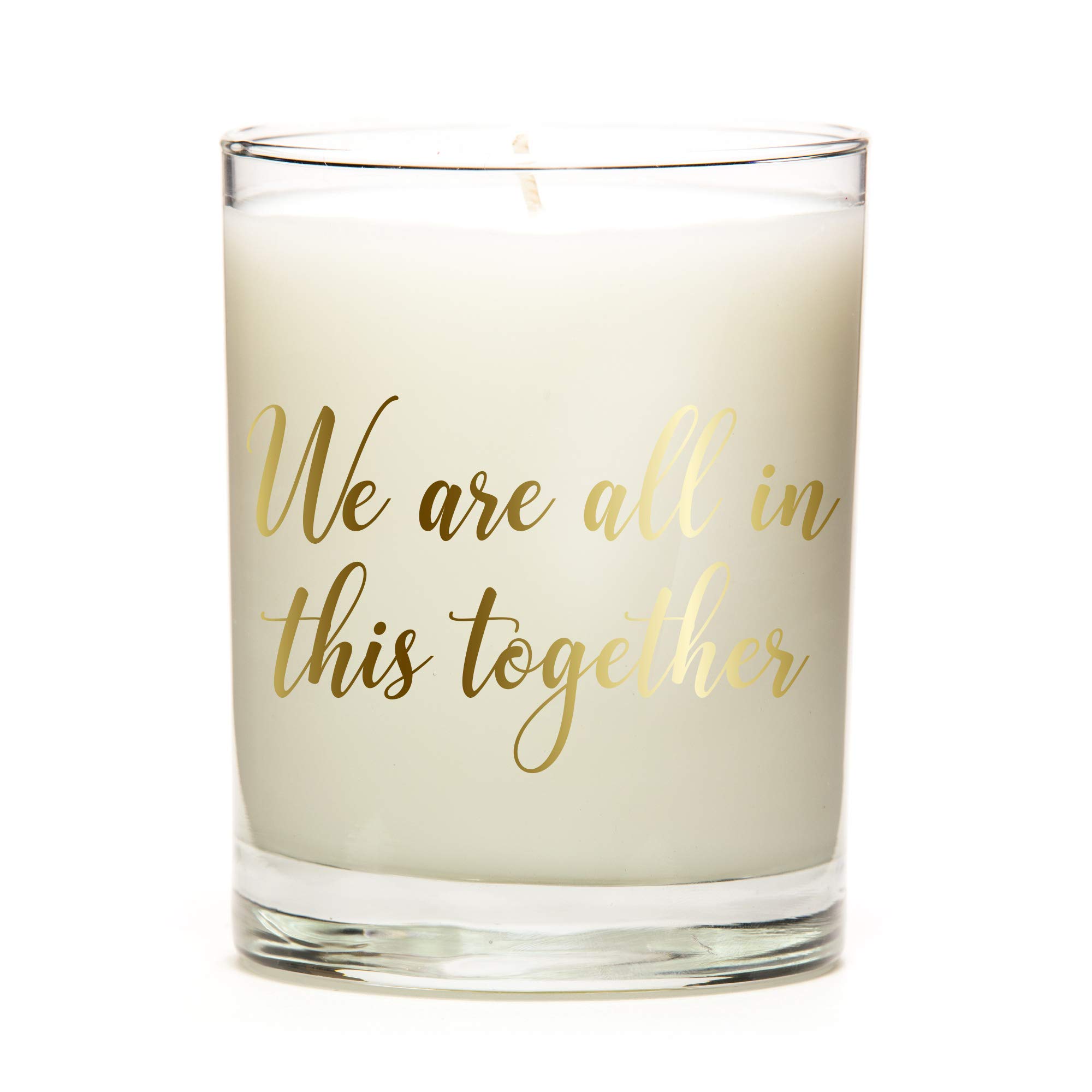 Custom Metallic Scented Candle - 11oz Clear Jar, 8 Fragrance Options Including Vanilla | Personalized Label Candle for Home Decor, Gifts & Relaxation