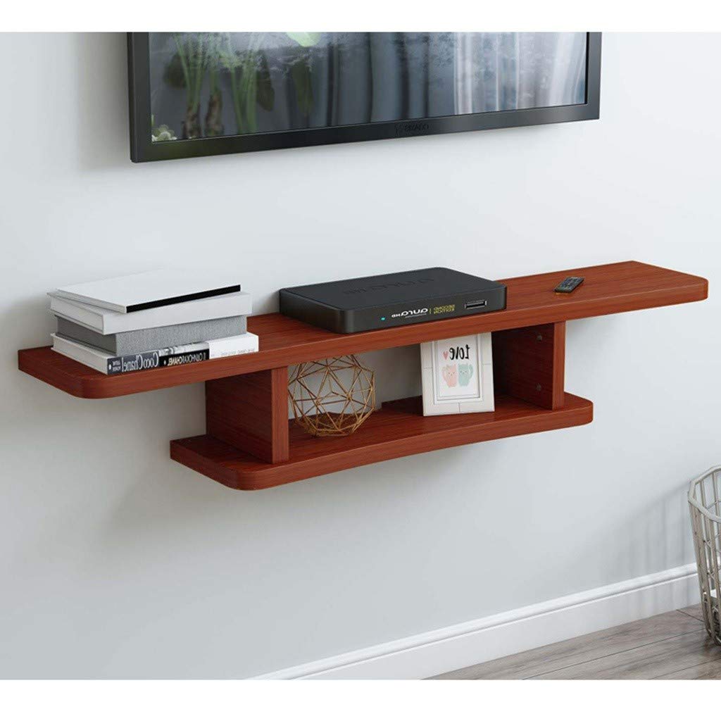 Wall Mounted Floating Shelf for DVD Player, Set Top Box, Router & TV Accessories - Space Saving Storage Solution for Living Room, Bedroom & Home Theater