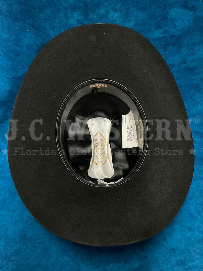 Resistol RFQH60 254007 QH60 6X Black Felt Cowboy Hat for Men - Western Rodeo Riding & Outdoor Events