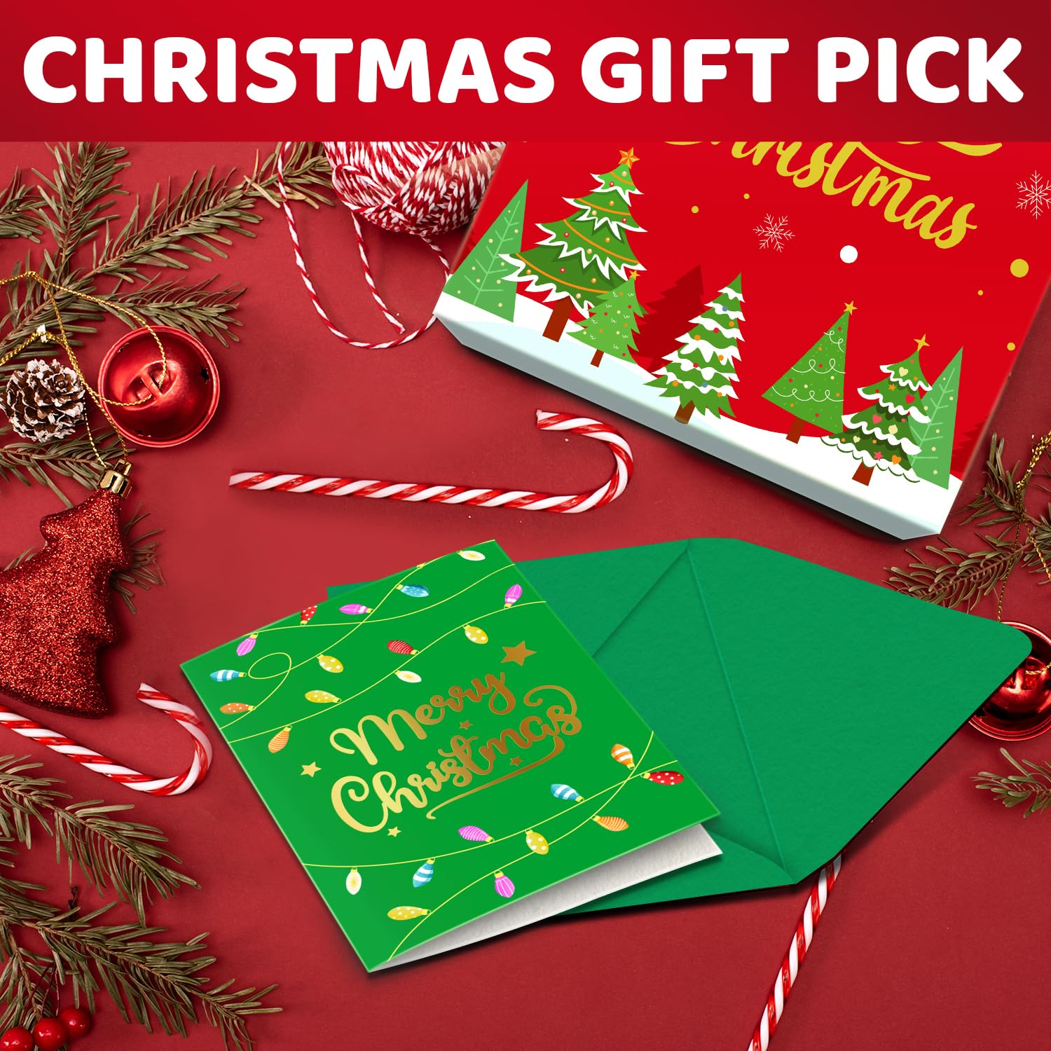 HappyPop Candy Cane Socks for Adults & Kids - Christmas Stocking Stuffers for Holiday Gifts