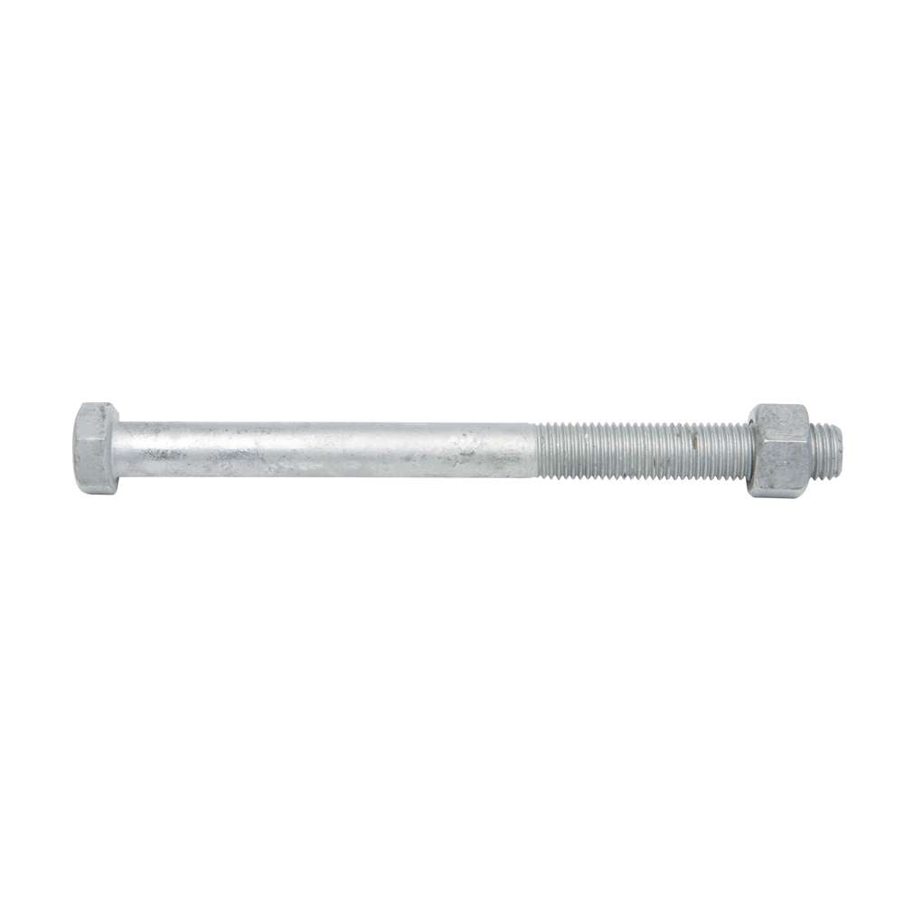 Galvanized Hex Bolt & Nut M16 x 200mm - Heavy Duty Construction Fasteners for Outdoor, Industrial, and DIY Projects