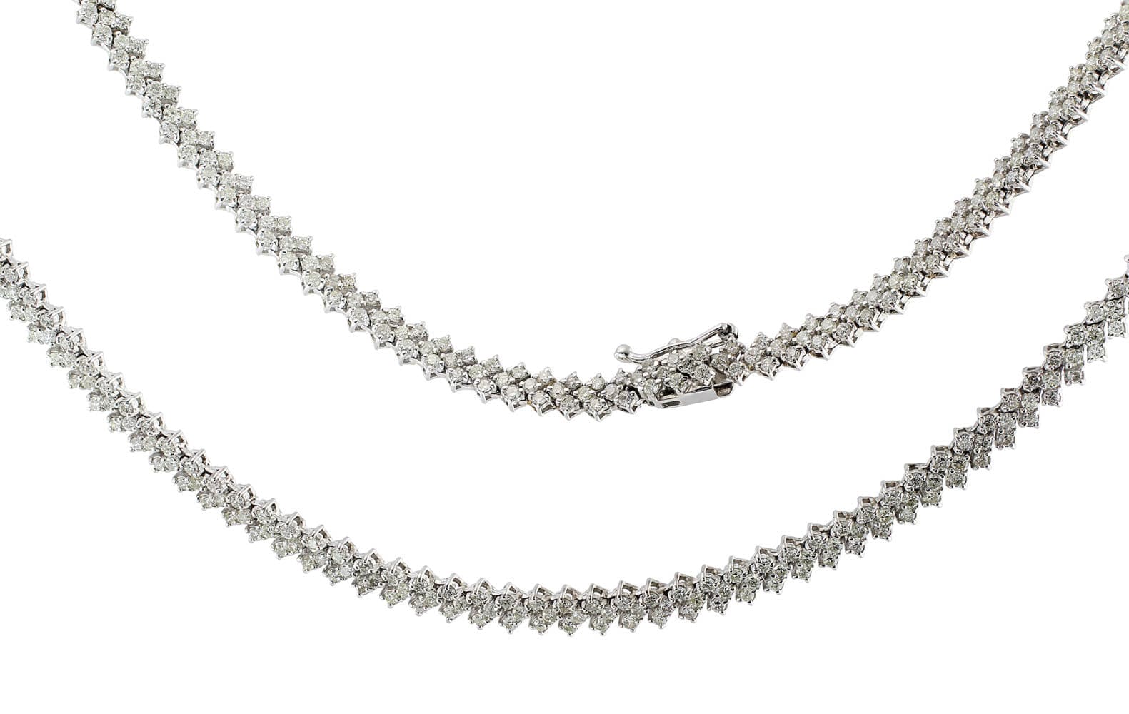 18K White Gold 5 Carat Diamond Pendant Necklace for Women - Elegant Wedding, Anniversary & Special Occasion Jewelry Gift