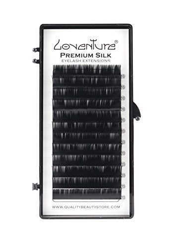 Loventure® Individual Silk Lash Extensions - C Curl Natural Look for Volume & Length | Perfect for Daily Wear, Special Occasions & Professional Makeup Artists
