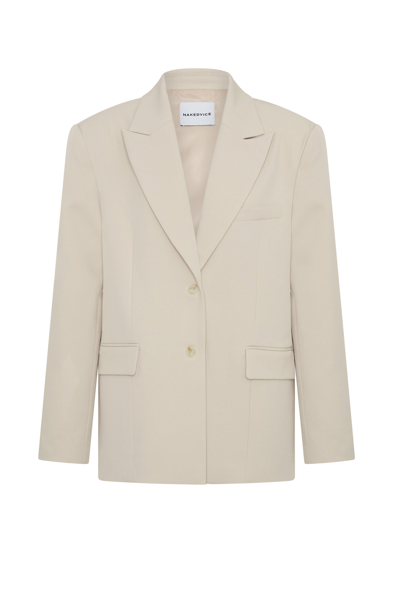 The Isla Oyster Blazer - Women's Elegant Tweed Jacket for Office Wear & Special Occasions | Perfect for Business Meetings, Weddings & Formal Events