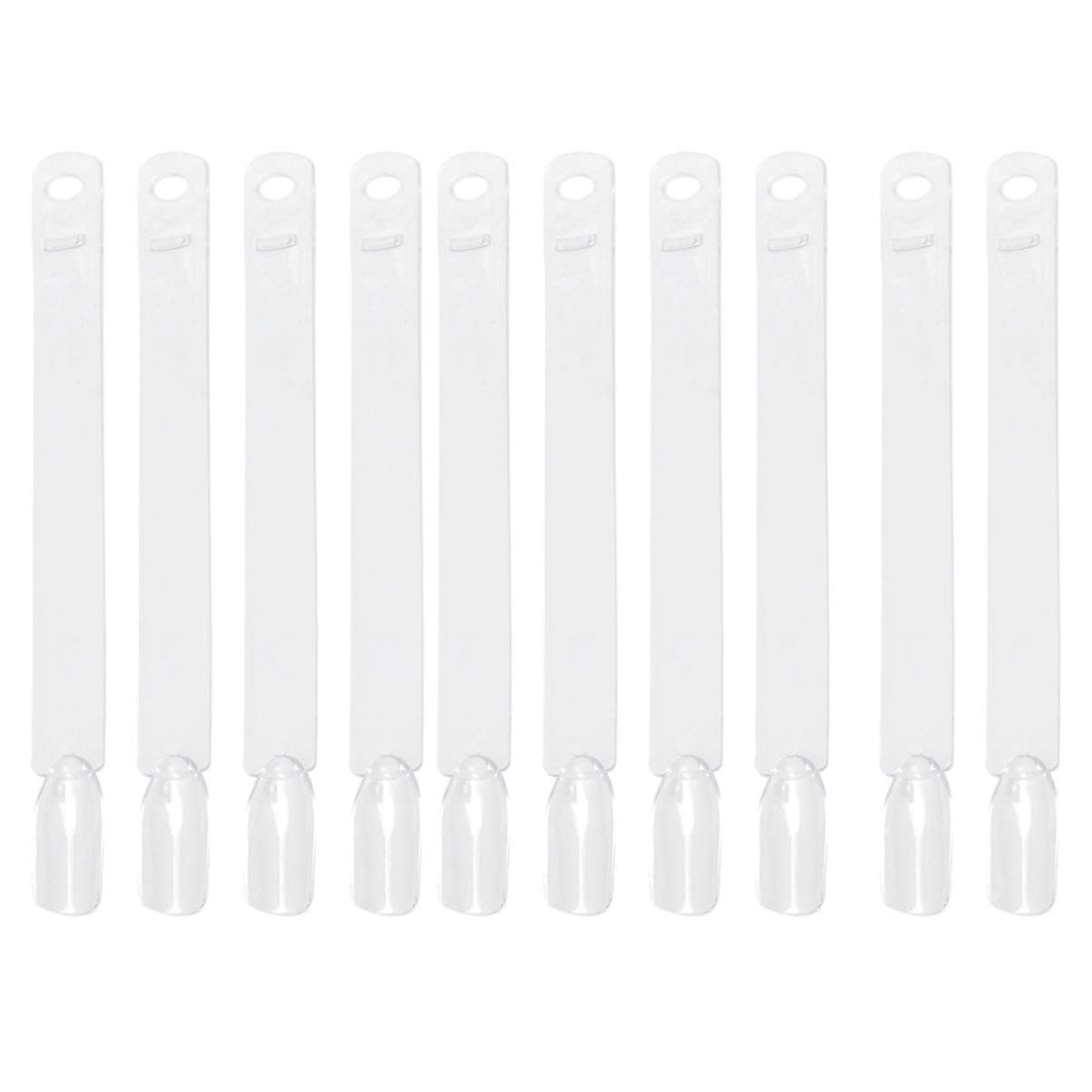 EXCLUZO 250Pcs Nail Art Sticks with Ring - False Nail Tips, Nail Polish Color Plates & Fan Display Practice Templates for DIY Manicure at Home | Perfect for Nail Salon Training, DIY Nail Art & Professional Practice