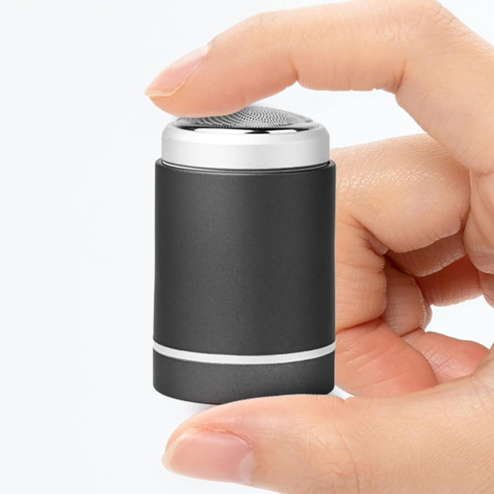 Mini Electric Shaver for Men - USB C Rechargeable Travel Shaver, Waterproof Pocket Size Electric Razor Trimmer for Face & Body (Gray) - Perfect for Business Trips, Gym & On-the-Go Grooming
