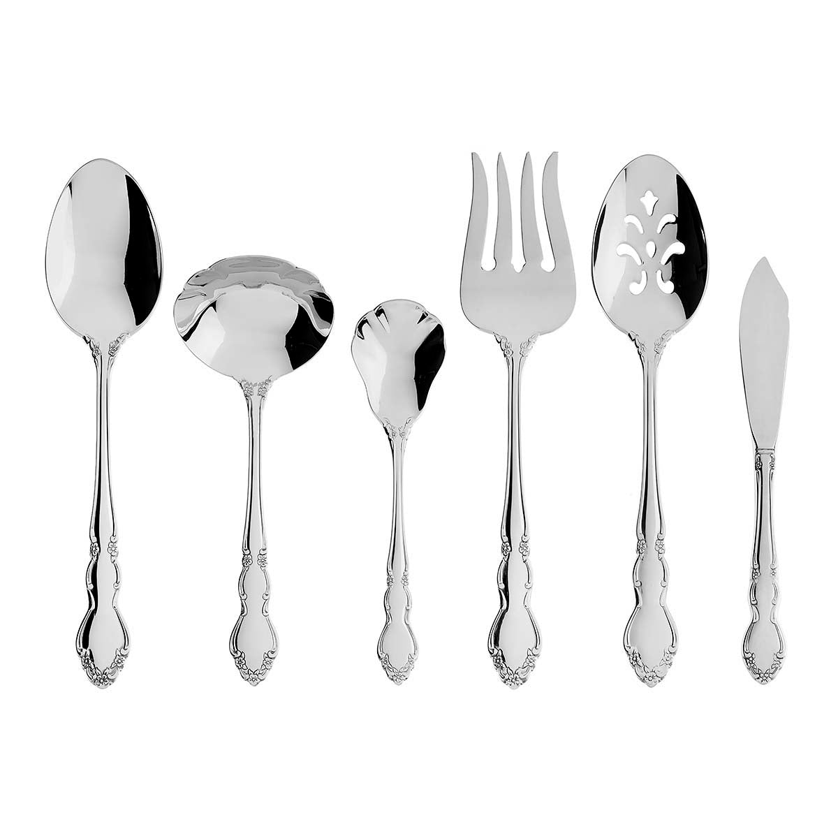 Dover 6-Piece Hostess Set - Elegant Serving Tray with Utensils for Dinner Parties, Tea Time & Entertaining Guests