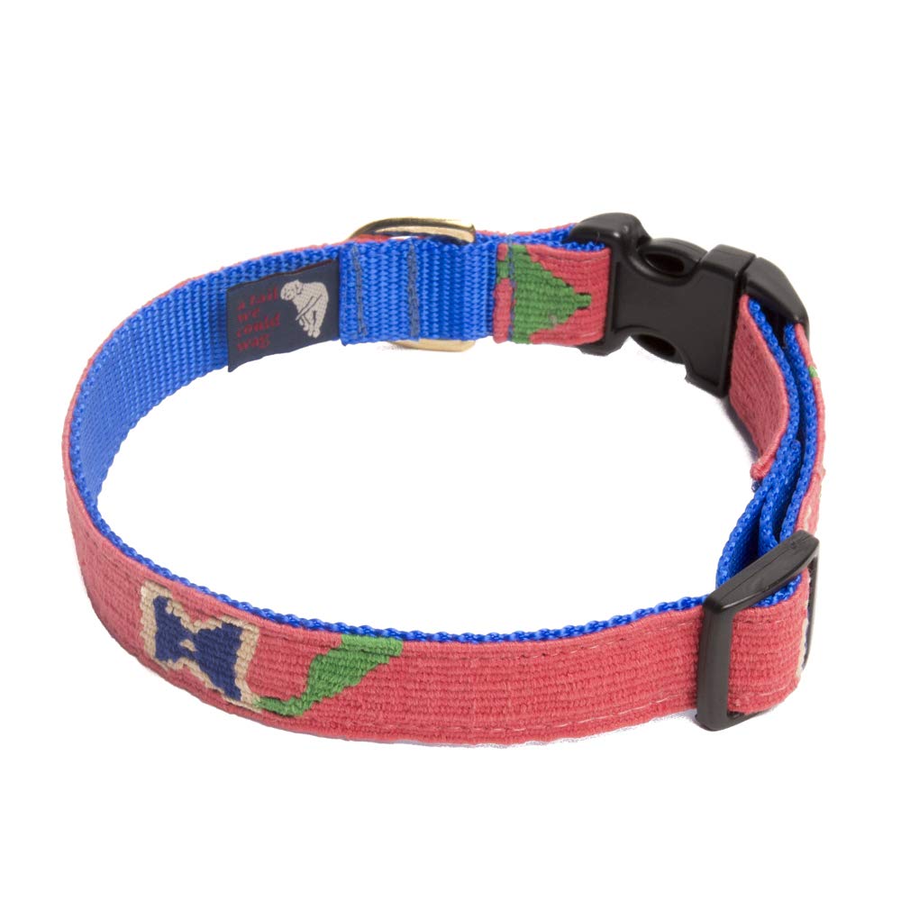 Premium Dog Collar with Camas Flower Design - Adjustable Large Size (18-25 Inches) in Soft Pink - Perfect for Daily Walks, Training & Fashion Pet Accessories