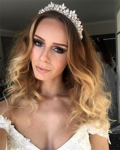 Elegant Crystal Wedding Crown - Bella Crown by Kezani | Perfect for Brides, Bridesmaids & Special Occasions | Buy or Rent Online
