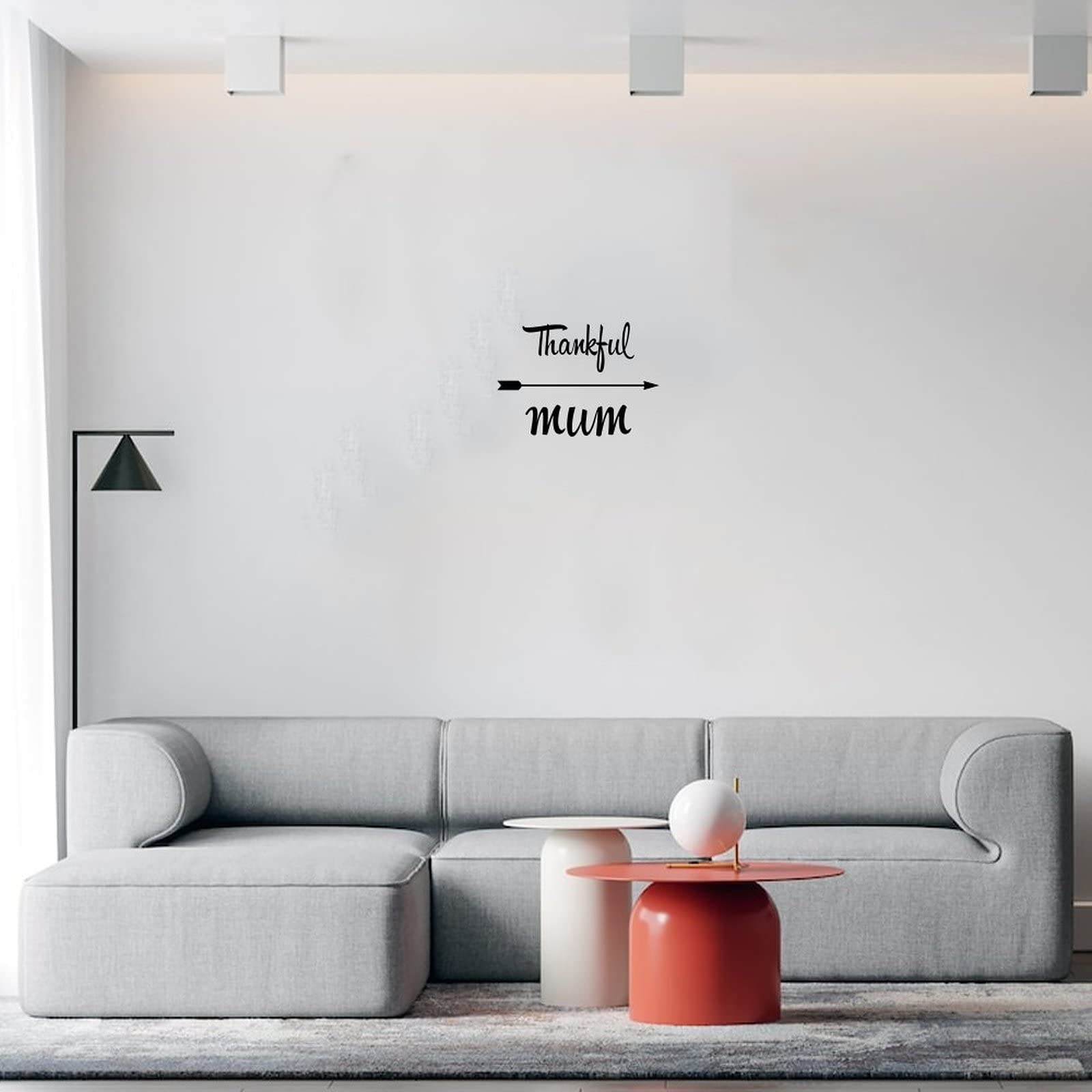 Custom Vinyl Wall Quotes Stickers - Thankful Mum Decals, Cake Bunting Decor for Engagement, Bathroom, Sofa & Trucks | Home & Party Wall Art Decoration