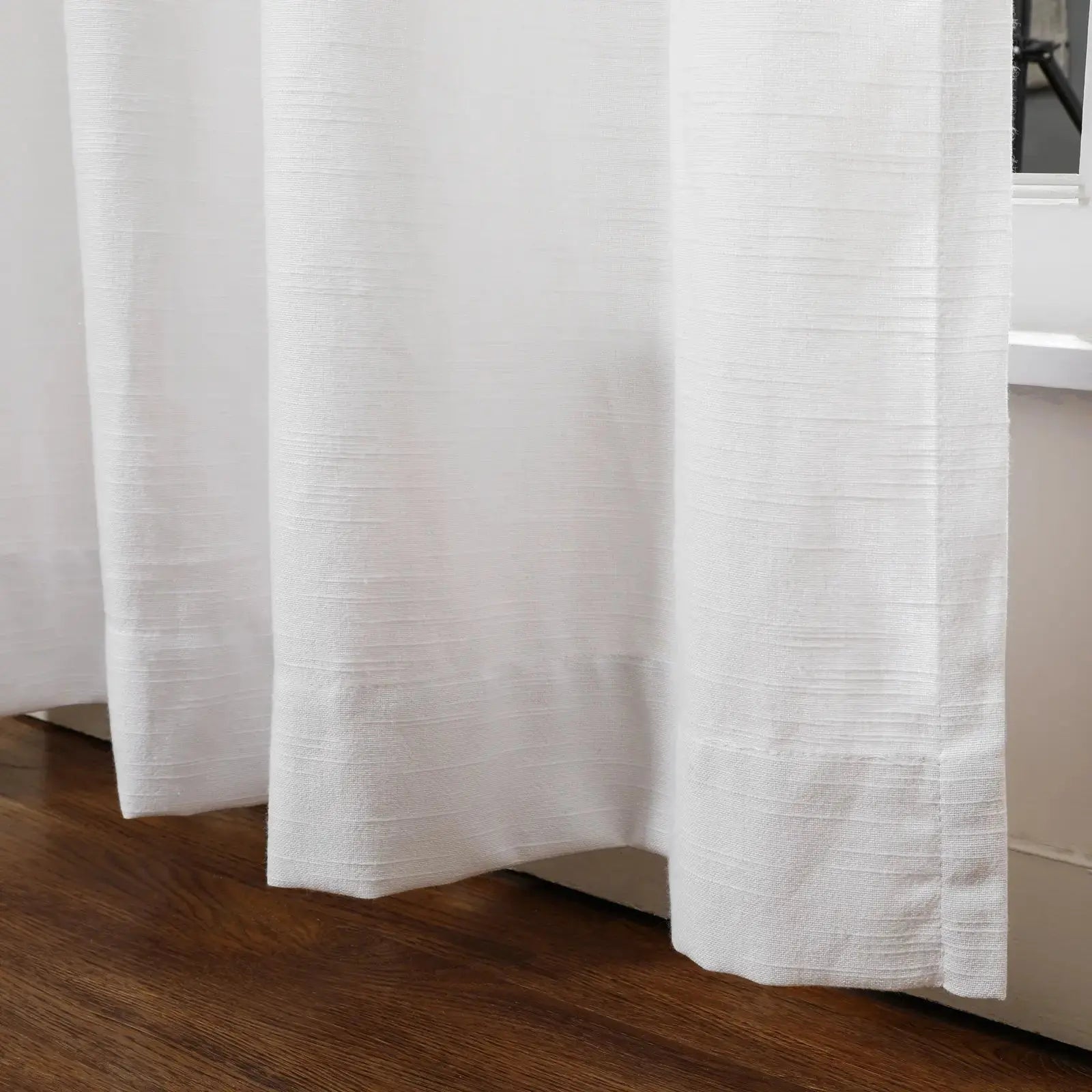 Luxury Linen Cotton Curtains - Soft Top Blackout Drapes for Living Room & Bedroom - Elegant Window Treatments for Home Decor