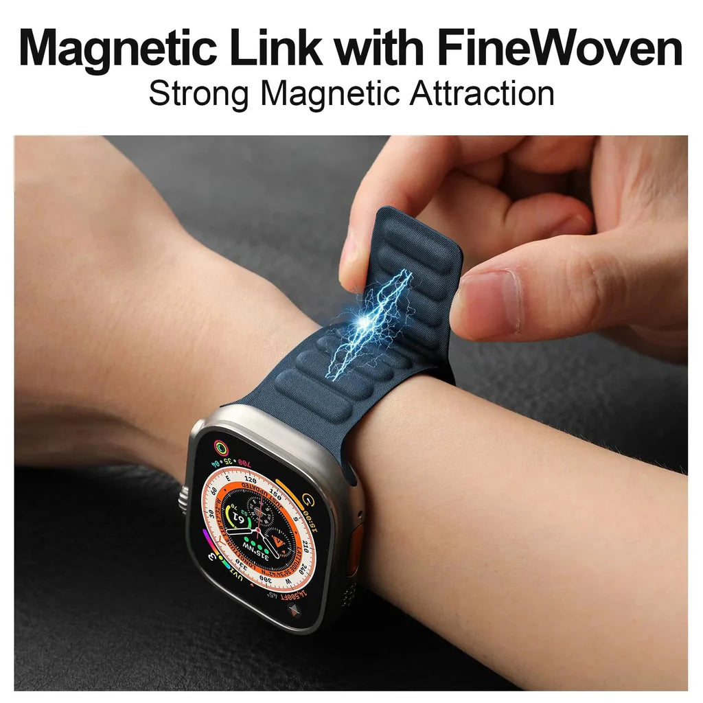 Premium Woven Magnetic Link Bracelet - Adjustable Stylish Jewelry for Men & Women - Perfect for Casual Wear, Office & Special Occasions