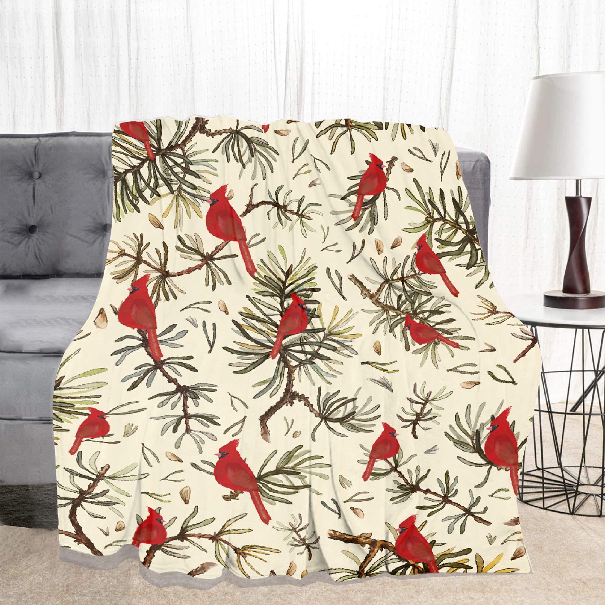Soft Flannel Hummingbird Blanket - Cozy Lightweight Quilt for Sofa, Bed, Couch & Car - Extra Large 120x90 Inches - Perfect Christmas Gift for Women & Men - Great for Family Gatherings, Winter Nights & Holiday Decor