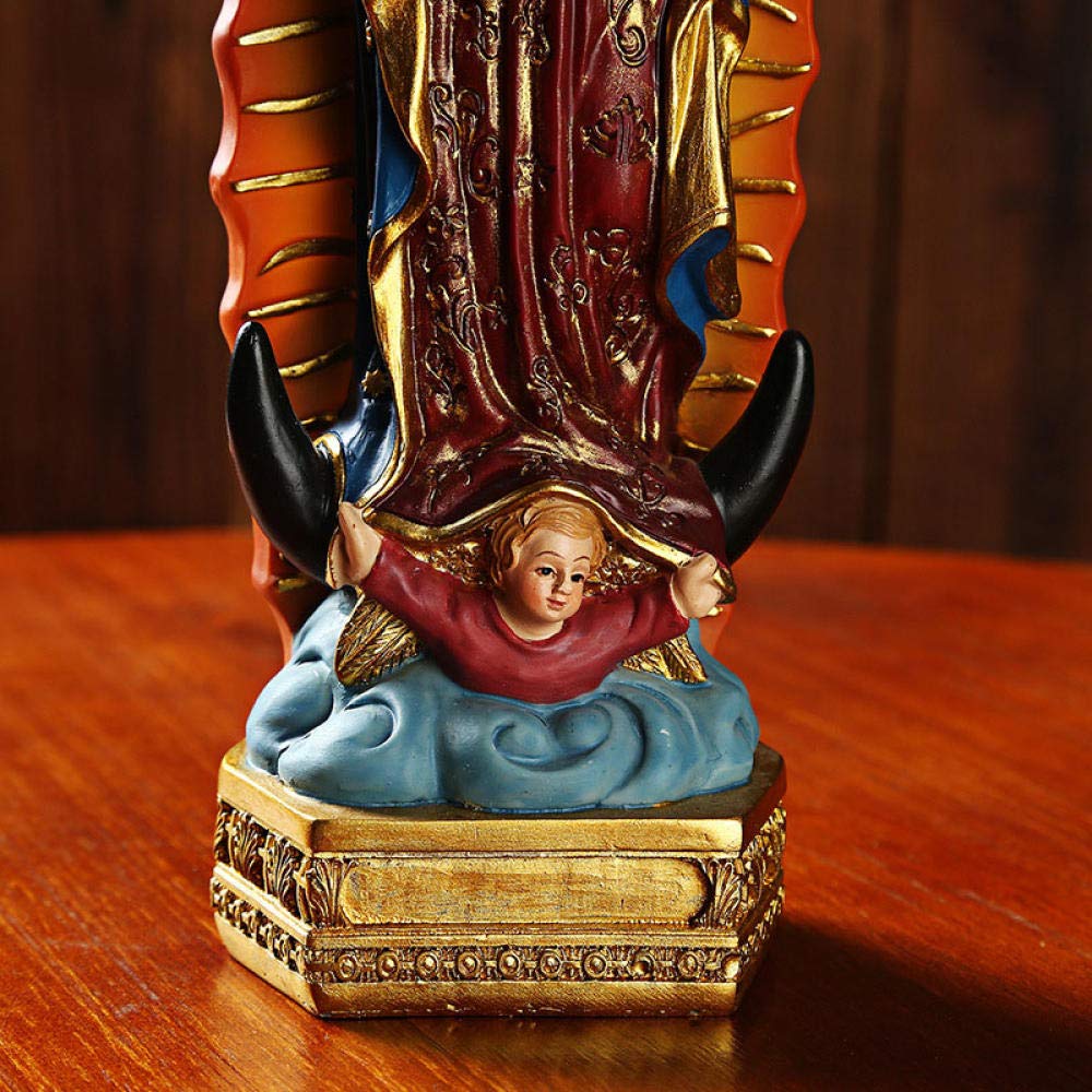 Virgin Mary Statue - Christian Religious Sculpture for Home Decor, Desktop Display, Wedding Gift - Perfect for Prayer Altars, Church Decor & Spiritual Gifts