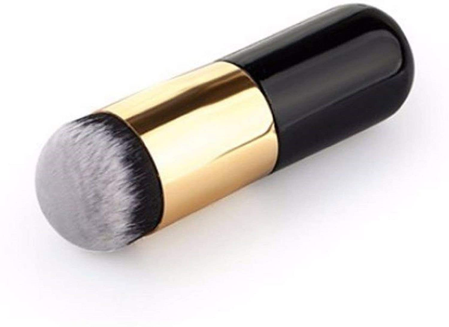 Premium Soft Black Foundation Brush & Sponge Set (Pack of 3) - Flawless Makeup Application