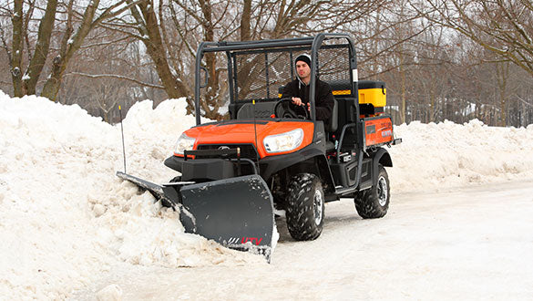 SnowEx 6-Foot Heavy Duty UTV V-Plow for Snow Removal | Durable All-Terrain Plow for Trucks & Utility Vehicles | Perfect for Winter Driveways, Parking Lots & Off-Road Snow Clearing