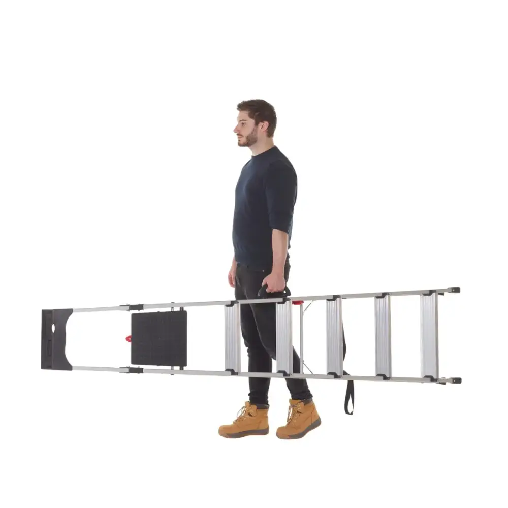 Climb It Professional Stepladder with Carry Handle - Lightweight Aluminum Ladder for Home & Office Use - Perfect for Painting, Shelving & DIY Projects