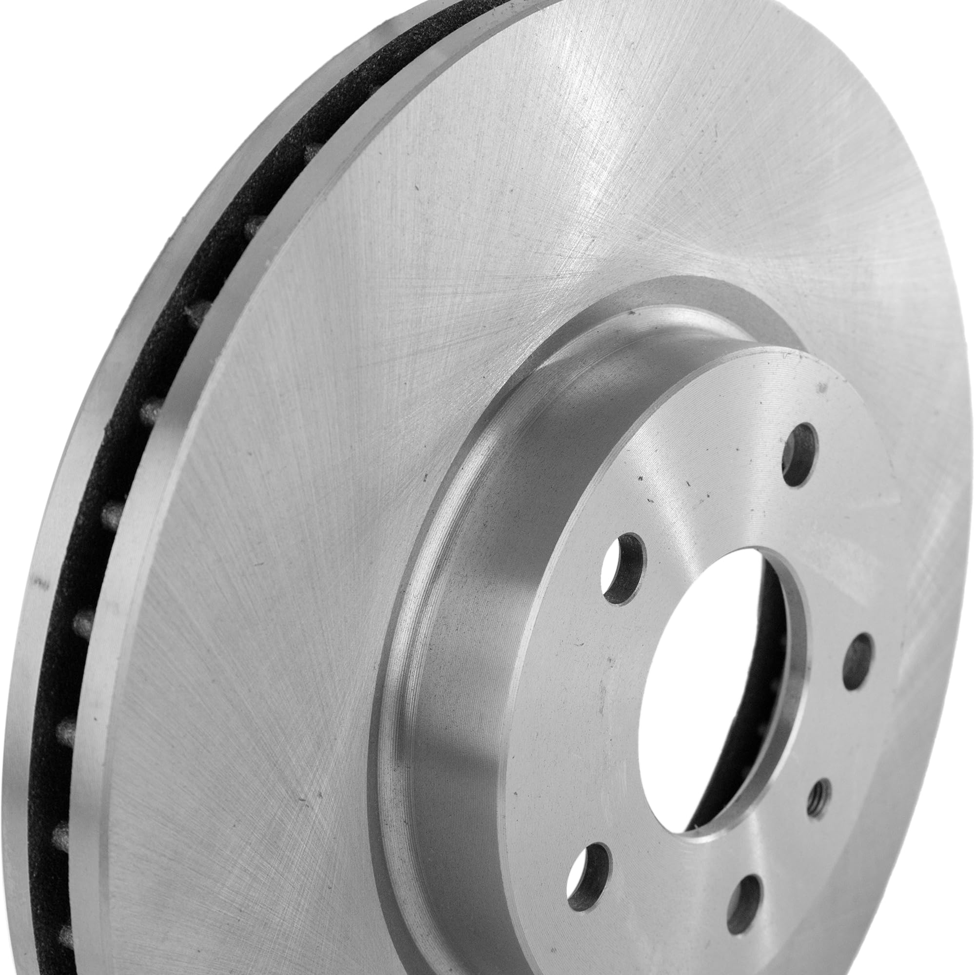 High-Performance Front Brake Disc and Pad Kit for 2013-2020 Ford Fusion & 2013-2016 Lincoln MKZ - Natural Cast Iron - Perfect for City Driving and Highway Commuting