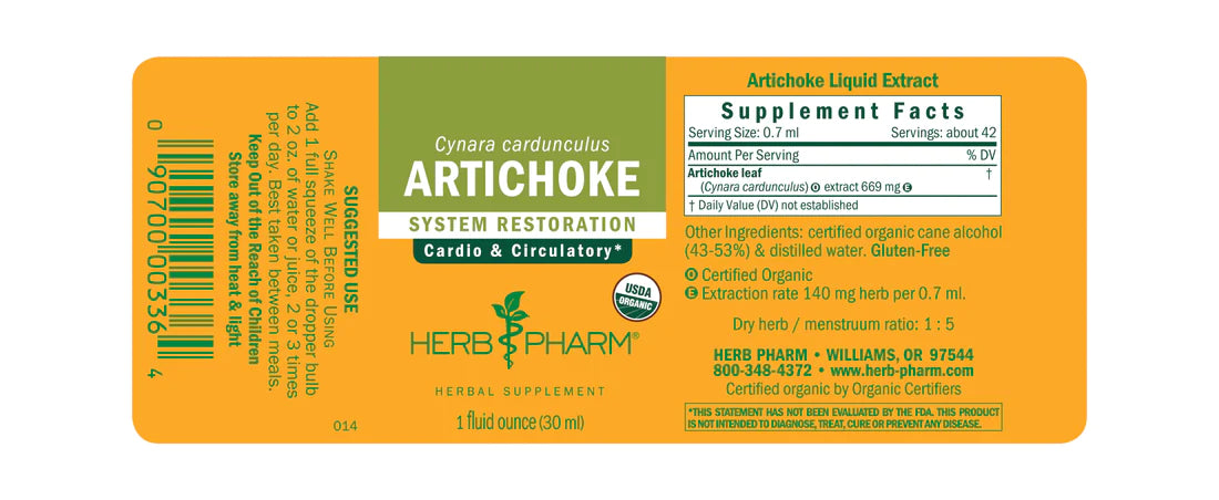 Organic HP Artichoke Extract 1Oz (30ml) - Premium Herbal Supplement for Liver Support & Digestion - Perfect for Detox, Weight Management & Wellness Routines