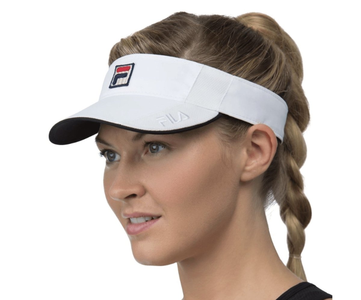 Fila Women's Performance Visor - Lightweight Moisture-Wicking Sun Hat for Running, Tennis & Outdoor Sports | UV Protection & Breathable Design
