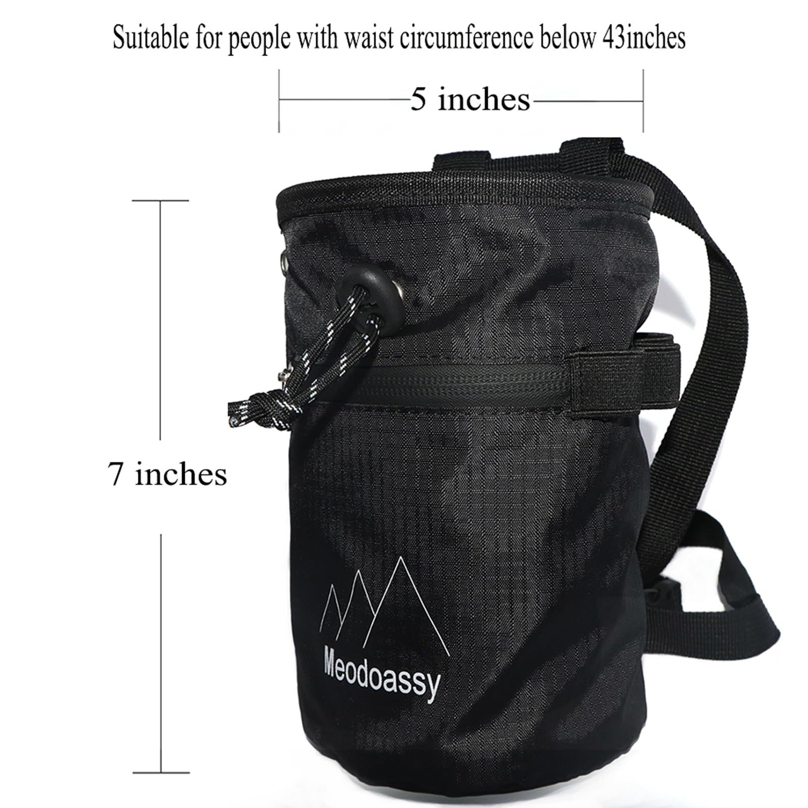 Premium Chalk Bag for Rock Climbing & Bouldering - Large Zippered Storage Pockets - Ideal for Gym Weightlifting & Outdoor Climbing Gear - Perfect for Sports Enthusiasts & Fitness Training