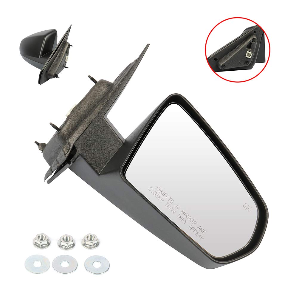 Power Heated Side View Mirror for 2008-2014 Dodge Avenger - Passenger Side, Textured Glass, Power Adjustable, Non-Folding - Perfect for Winter Driving and Enhanced Visibility