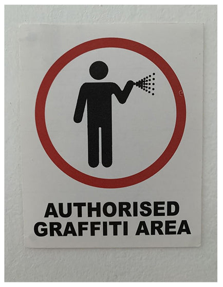 Banksy Authorized Graffiti Area Sticker - Urban Street Art Decal for Laptops, Walls & Skateboards - DIY Art & Home Decor
