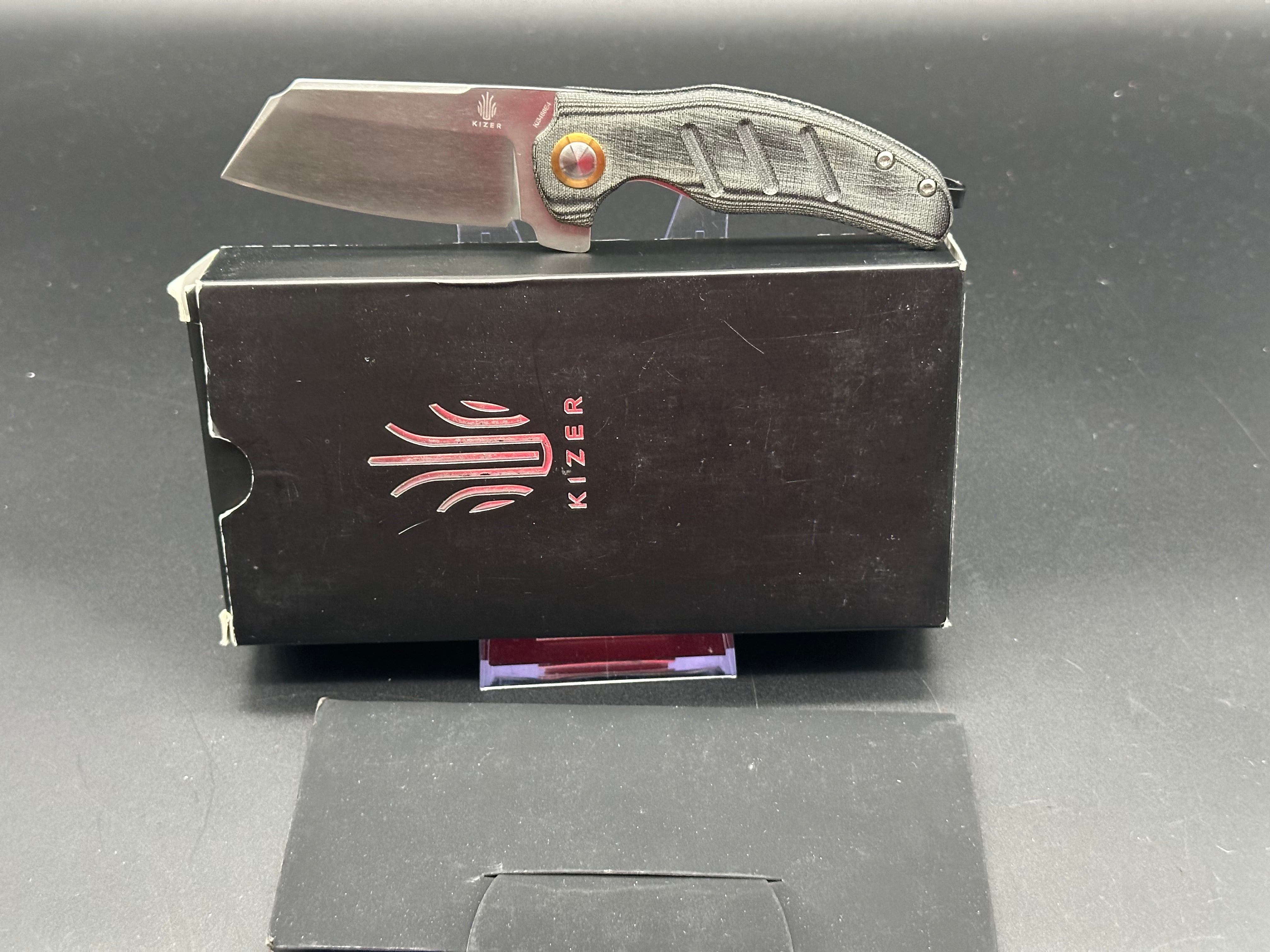 Civivi Mini Bullmastiff & Kizer Mini Sheepdog Knife Combo - 2 for 1 Deal - 9CR & CPM 4V Steel Blades - Perfect for EDC, Camping, and Outdoor Adventures
