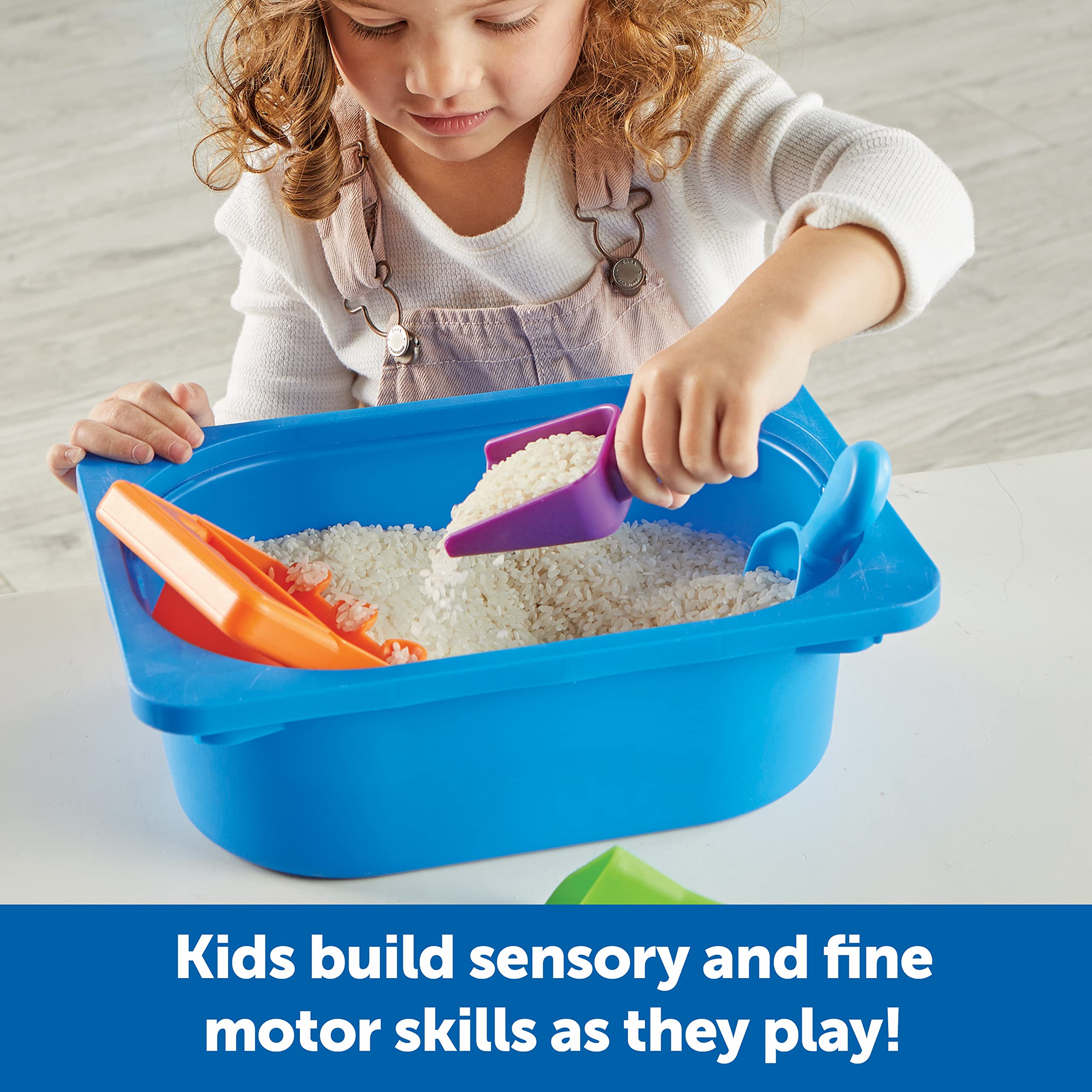 Learning Resources Helping Hands Sensory Scoops - Fine Motor Skills Toys for Toddlers & Kids Ages 3+ (4-Piece Set) - Sensory Play, Easter Basket Stuffers & Early Childhood Development Tools