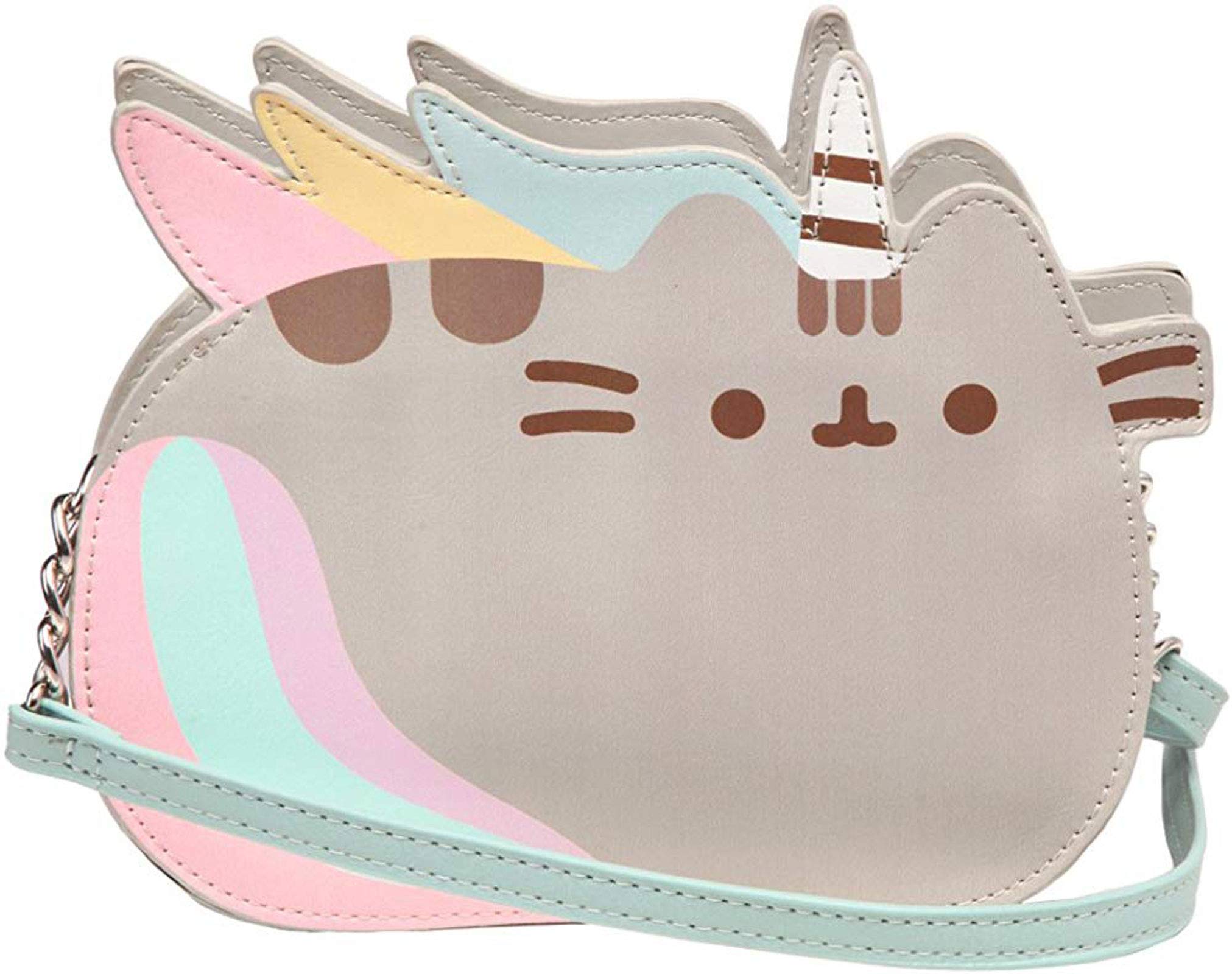 Pusheenicorn Crossbody Bag for Women - Stylish Gray Shoulder Purse for Daily Use, Travel & Shopping