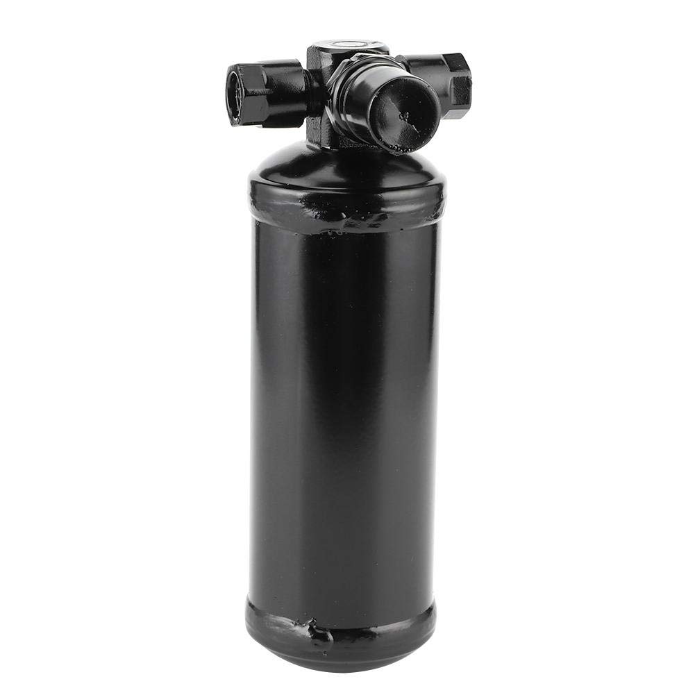 Acouto Metal A/C Receiver Drier - Black Automotive Replacement for Volvo FH 12 & FH 16 | Upright Air Conditioning Drier Bottle | Car AC System Repair & Maintenance | Perfect for Truck AC Unit Restoration & Summer Cooling
