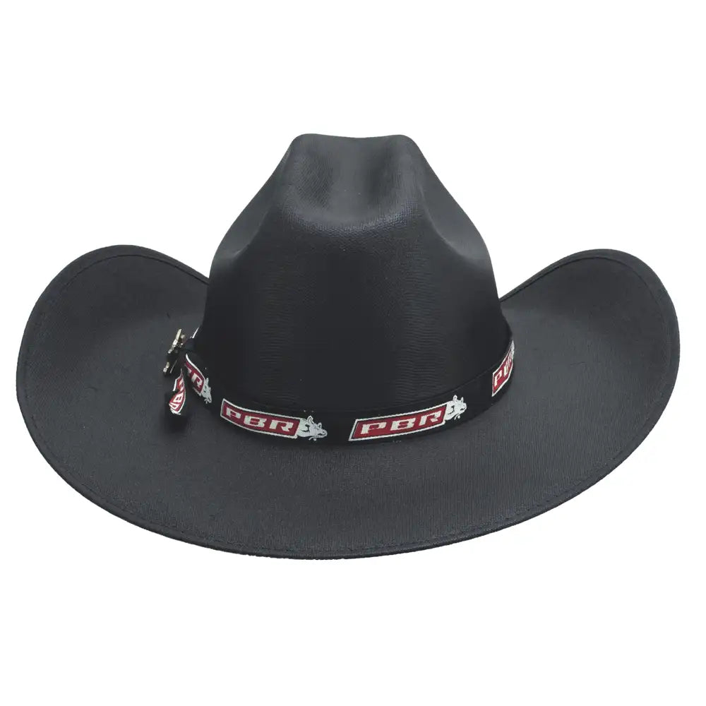 Bullhide PBR Committed To Win Linen Straw Cowboy Hat - Western Rodeo Style for Men & Women - Perfect for Outdoor Ranchers, Country Music Festivals & Summer Sun Protection