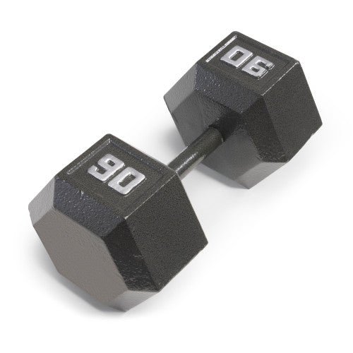 Marcy 90lb Hex Dumbbell Set - Heavy Duty Cast Iron Weight for Strength Training, Home Gym & CrossFit Workouts | Perfect for Muscle Building, Powerlifting & Fitness Enthusiasts