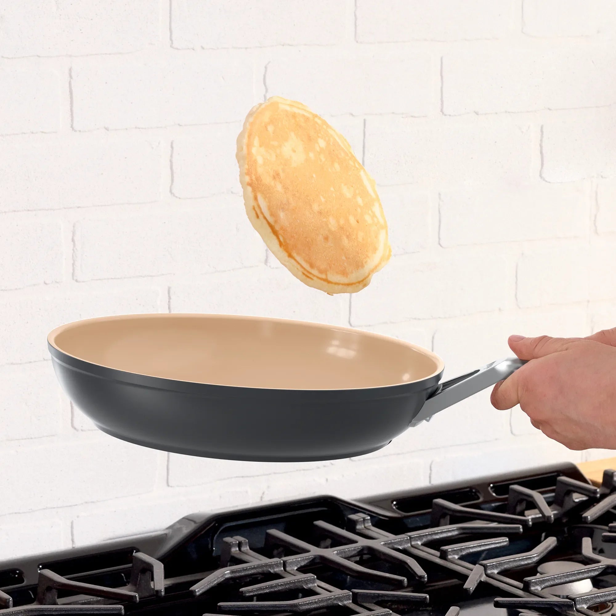 Premium Ceramic Nonstick 6-Piece Cookware Set by Ninja – Extended Life, Healthy Cooking for Everyday Meals & Family Dinners