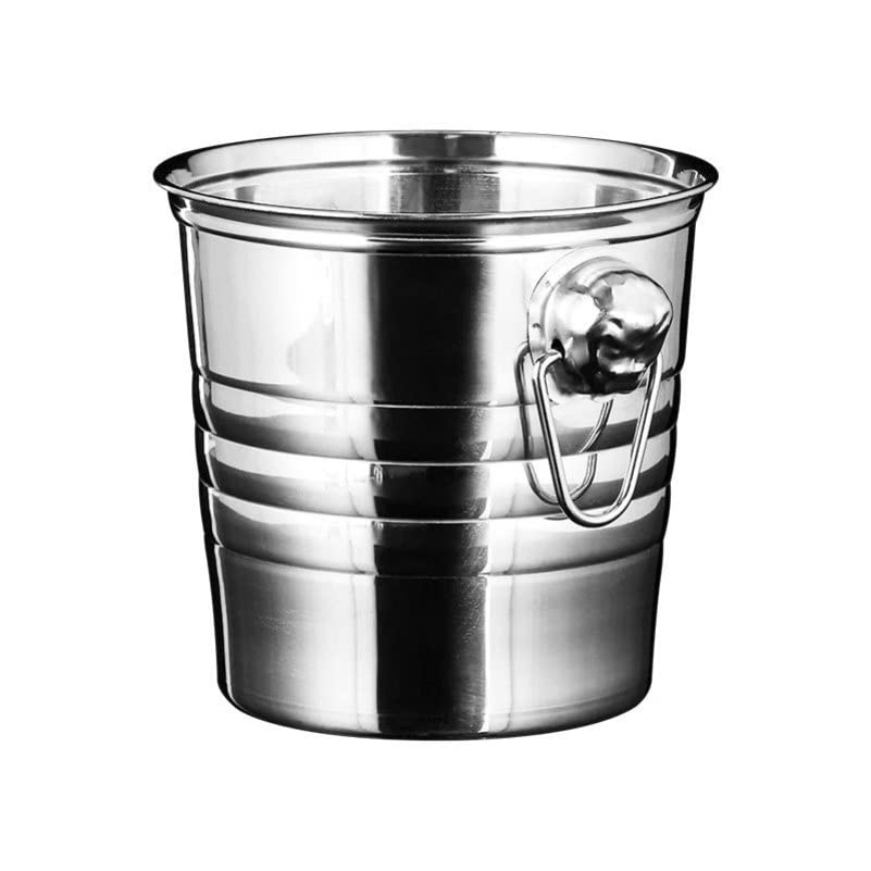 BESTOYARD Stainless Steel Ice Bucket - Large Metal Wine Chiller & Beverage Cooler for Bar, Party, and Home Use - Perfect for Champagne, Beer, and Cocktails