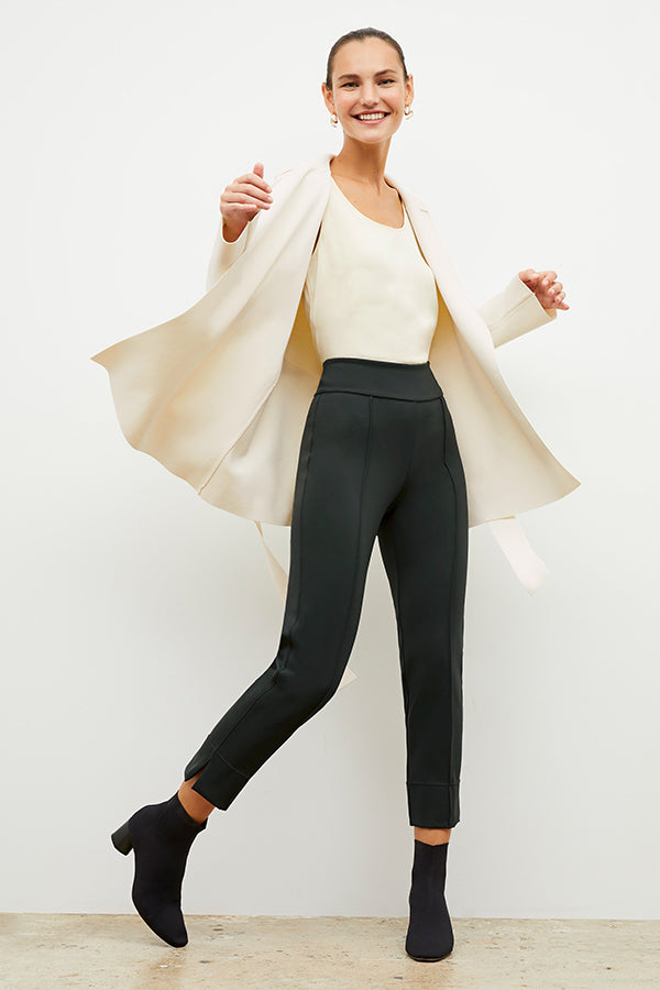 Robin Pant Light Scuba Fabric - Forest Green Color | Comfortable Stretch Pants for Yoga, Travel & Casual Wear