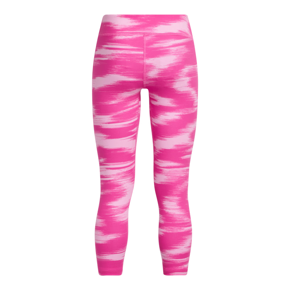 Under Armour Girls' Printed Motion Crop Top - Breathable & Moisture-Wicking Athletic Shirt for Running, Yoga & Sports Training