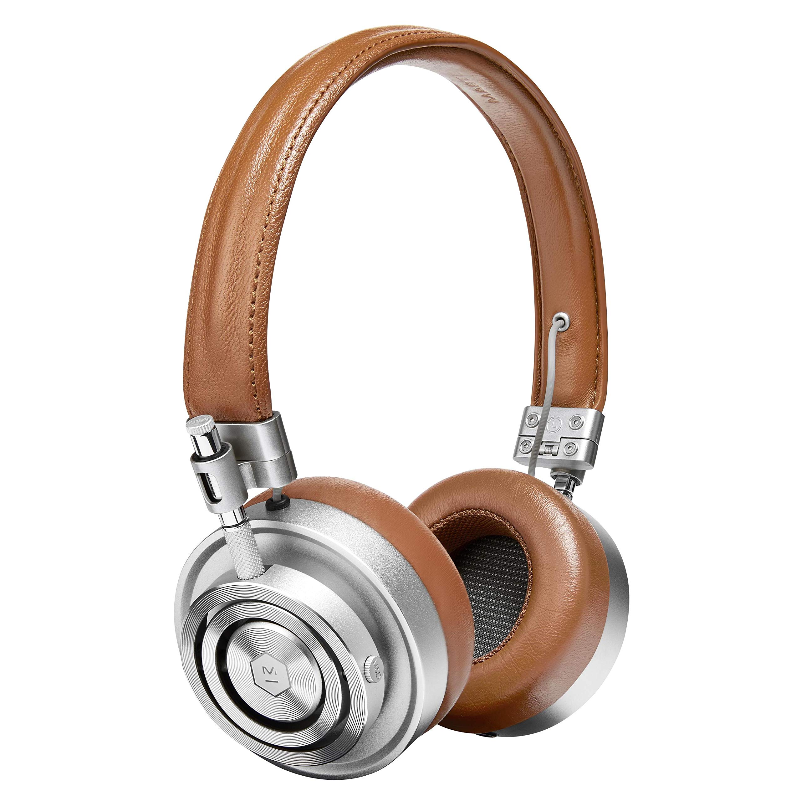 Master & Dynamic MH30 Foldable Premium Leather On-Ear Headphones - Hi-Fi Sound, Luxury Brown Leather Design (Renewed) - Perfect for Travel, Office & Home Listening