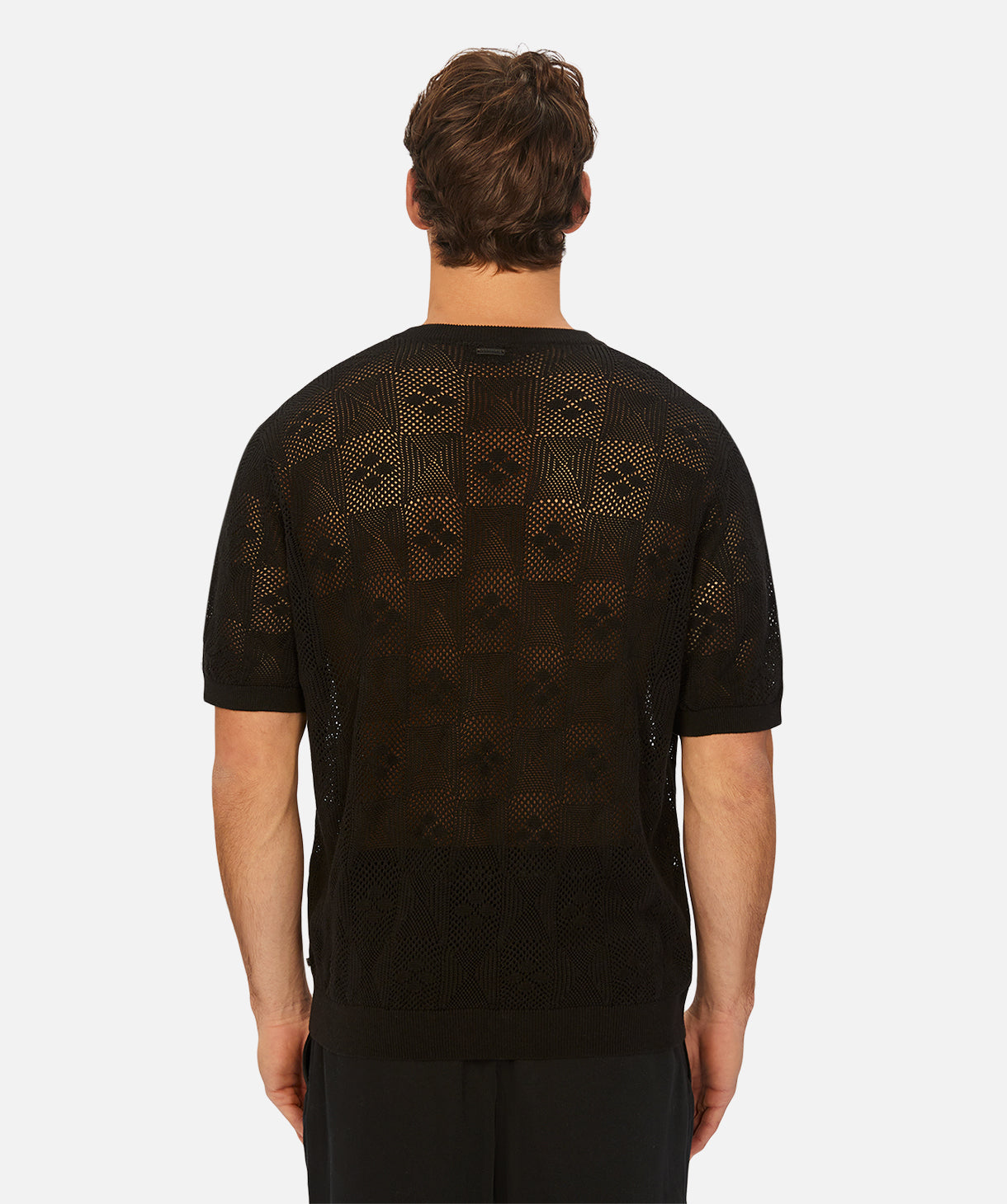Freddie Knitted Tee - Soft Cotton Black T-Shirt for Women | Casual & Layering Essential | Perfect for Everyday Wear & Outfits