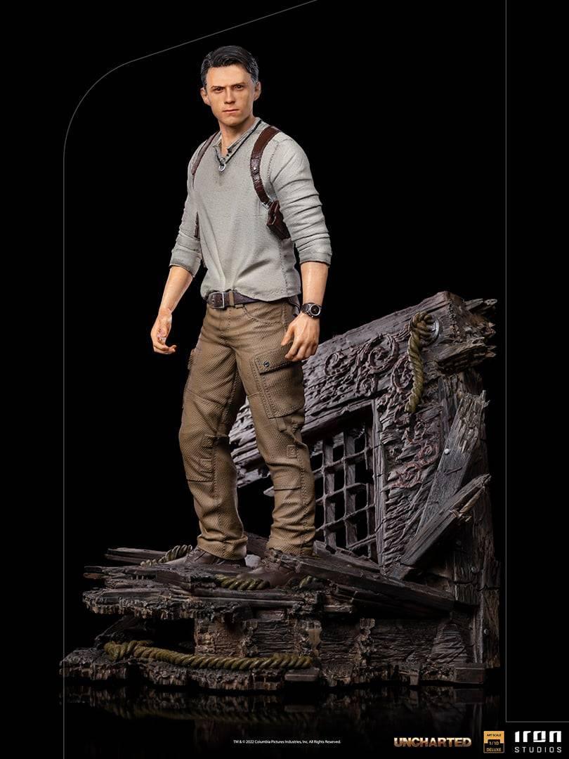 Iron Studios Uncharted Nathan Drake Deluxe BDS Art Scale 1/10 Statue - Collector's Edition Action Figure for Display & Gaming Room Decor
